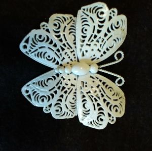 Large vintage Monet butterfly pin